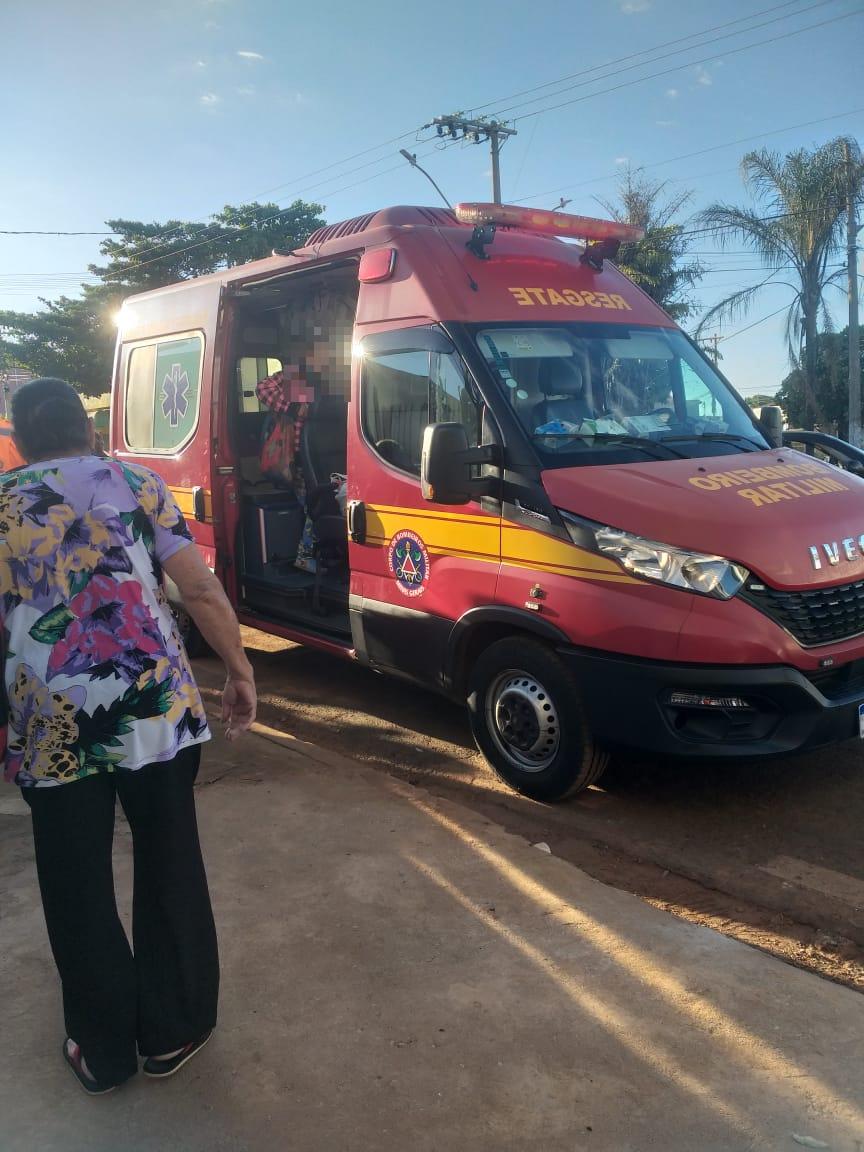 Equipe do Corpo de Bombeiros atendeu as cinco vítimas (Foto/Reprodução Redes Sociais)