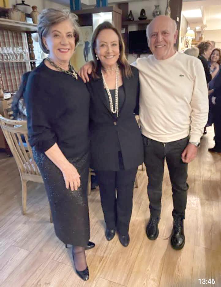 Aniversariantes ilustres do início de maio, Lélia Bruno, Virgínia Abdalla e Jorge Nabut foram homenageados em elegante jantar (Foto/Paulo Lúcio)