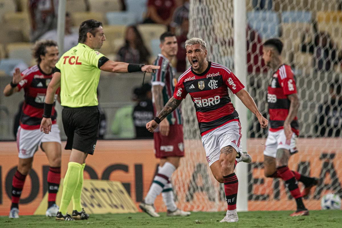 Arrascaeta marcou um dos dois gols (Foto/Divulgação)