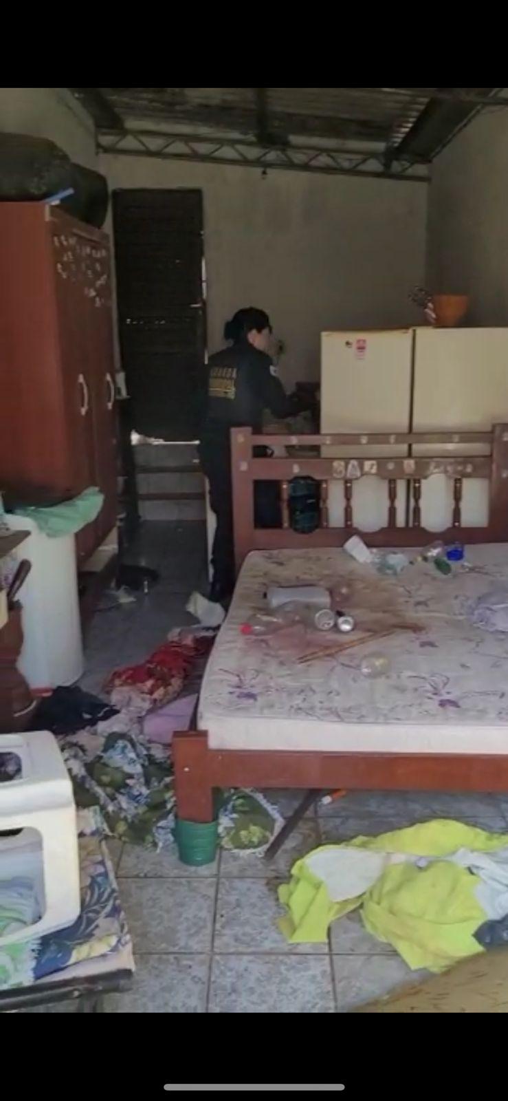 Local onde a idosa estava trancada (Foto/Divulgação)