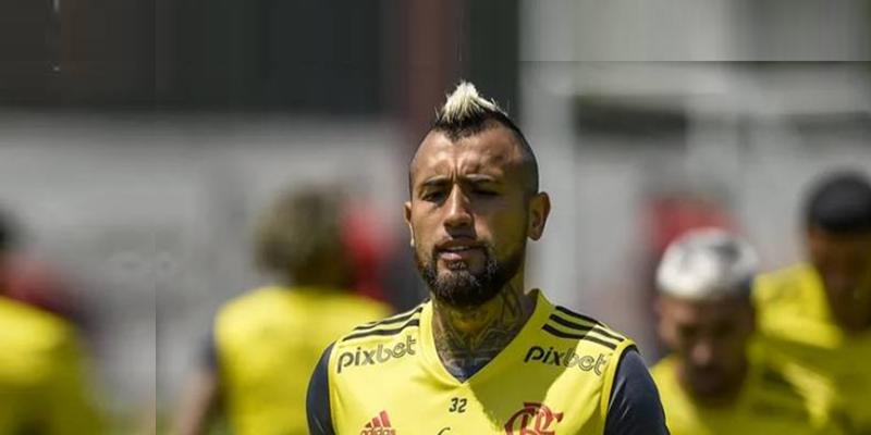 A passagem de Arturo Vidal pelo Flamengo está próximo do fim. O volante afirmou que deixará o clube ao final de seu contrato (Foto/Marcelo Cortes – Flamengo)