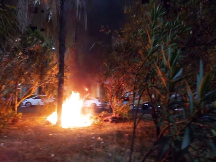 Incêndio na rodoviária de Uberaba (Foto/Reprodução)