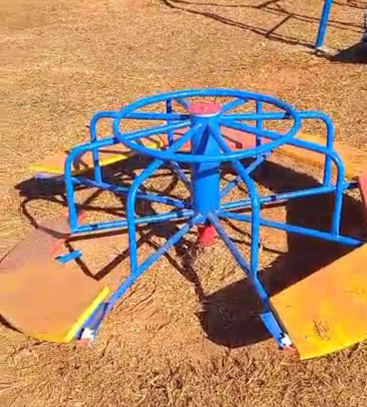 Brinquedo instalado no bairro Isabel do Nascimento (Foto/Reprodução Redes Sociais)