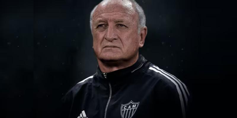 “Acho que tenho saúde, inteligência e experiência para ajudar esses jogadores a conquistar o que queremos”, afirmou Felipão (Foto/Pedro Souza – Atlético)