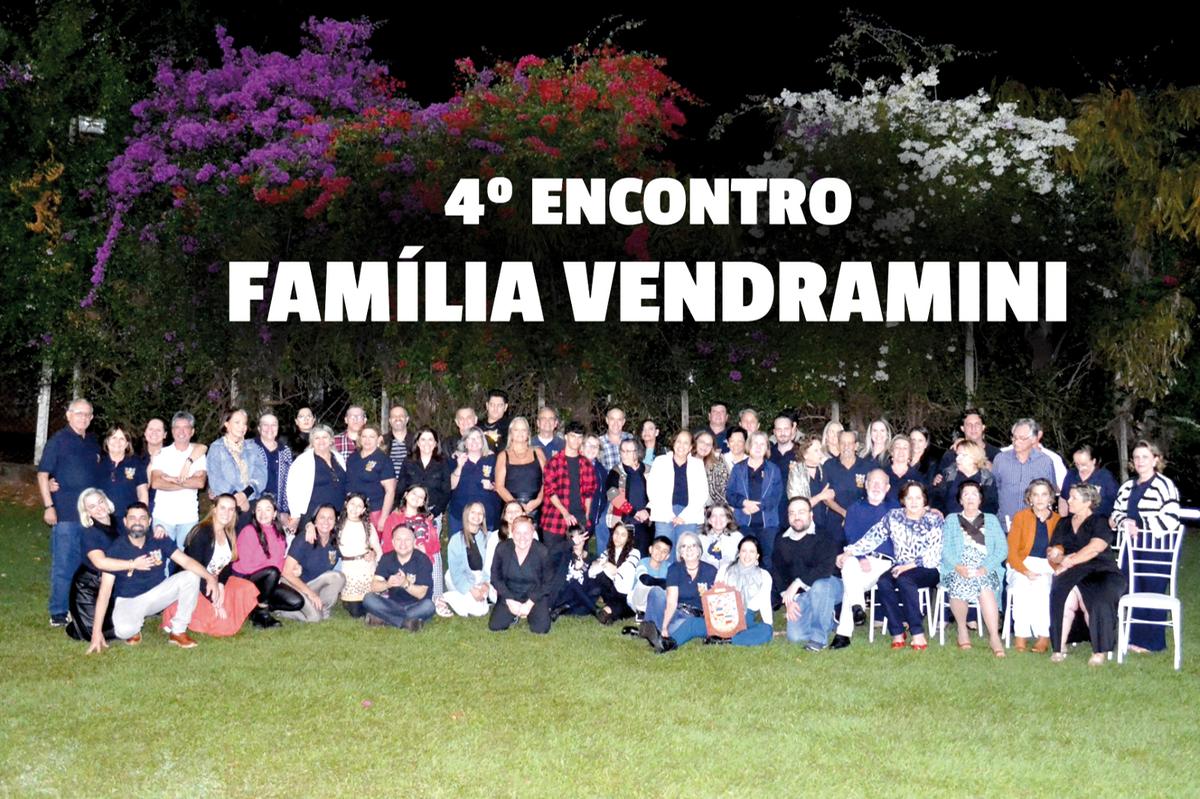 Entre bisnetos, netos, filhos, mães, pais, avós, bisavós, tataravós, o quarto Encontro da família Vendramini foi realizado em Uberaba. Reuniram-se famiares de vários lugares do Brasil, descendentes de Pietro Vendramini e Fortunata Marcuzzo Vendramini. O que este casal jamais poderia imaginar é que, pouco mais de um século depois, os frutos dessa viagem seriam uma vasta família. “Foi extraordinário! Ver renascer lembranças, histórias, memórias e perceber que através de um casal em 150 anos, vários parentes nasceram.” (Foto/Arquivo Pessoal)