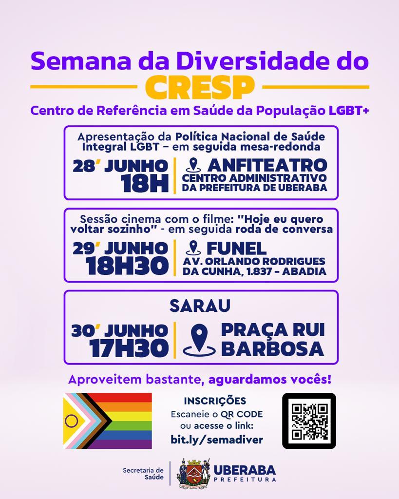 Semana da Diversidade do CRESP começa nesta quarta (Foto/Reprodução)