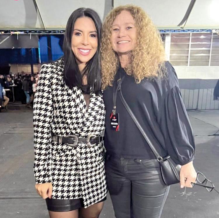 Irene Goulart e a jornalista Rose Dutra (Foto/Neto Tamelli)