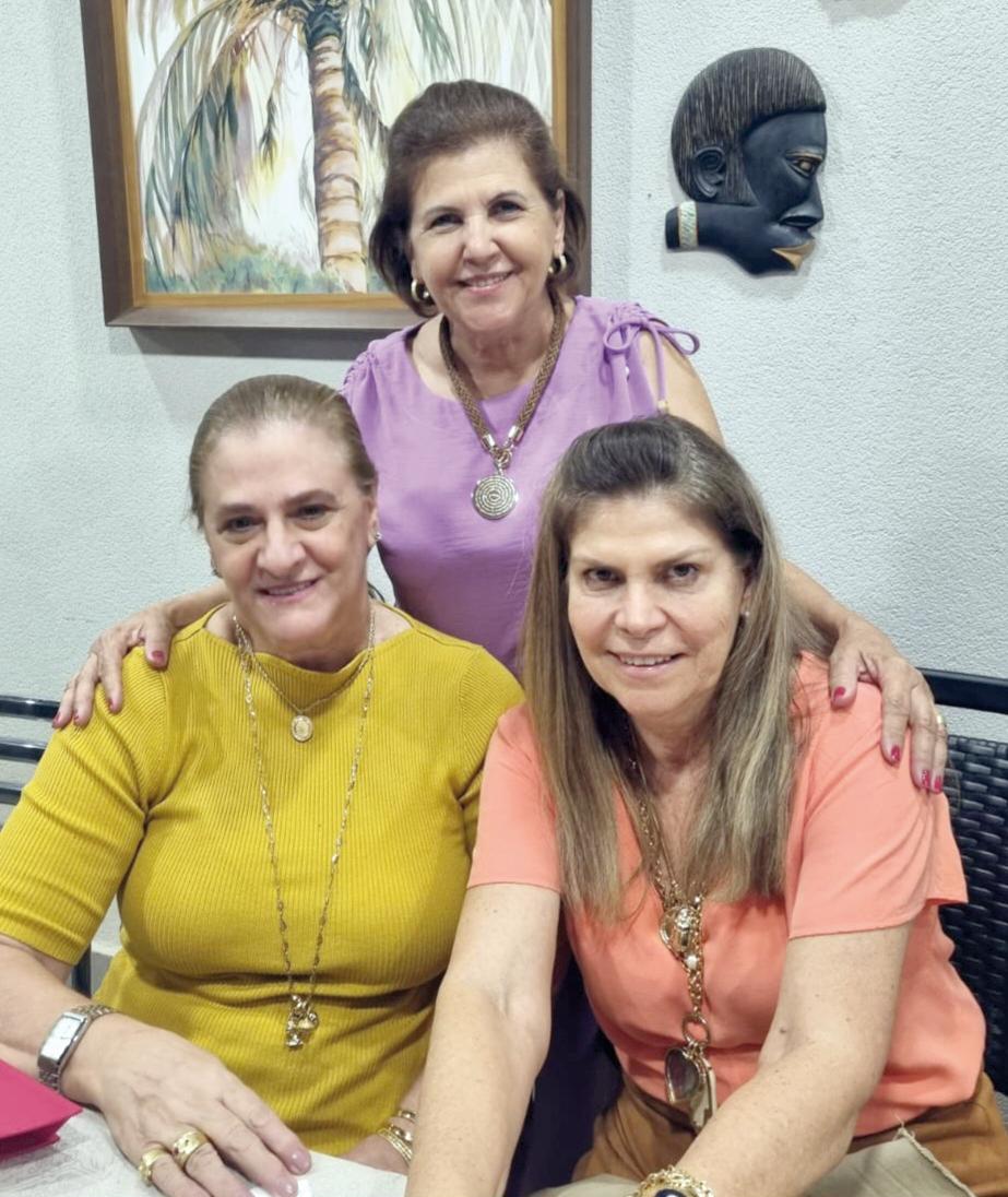 Zaida Perdigão e suas amigas Dodô Facury e Rita Duarte (Foto/Divulgação)