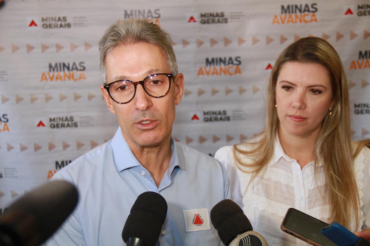 Governador Romeu Zema e a prefeita de Uberaba, Elisa Araújo (Foto/Arquivo JM)