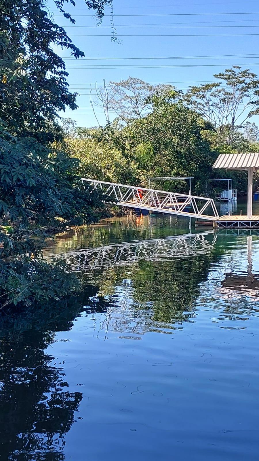 Funcionário de um rancho a margem do rio Grande, em Sacramento, foi quem encontrou o corpo do mecânico Alex Sandro Oliveira Acuio (Foto/Divulgação)