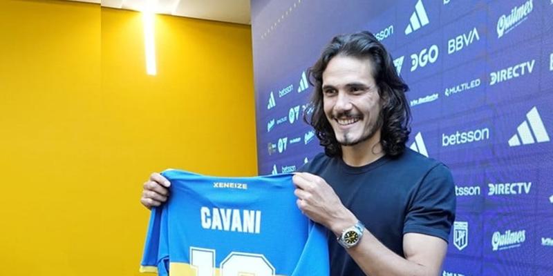 "Tinha vontade de voltar para perto de casa e não havia um clube melhor que o Boca Juniors”, disse Cavani (Foto/Javier Garcia Martino/Prensa CABJ)