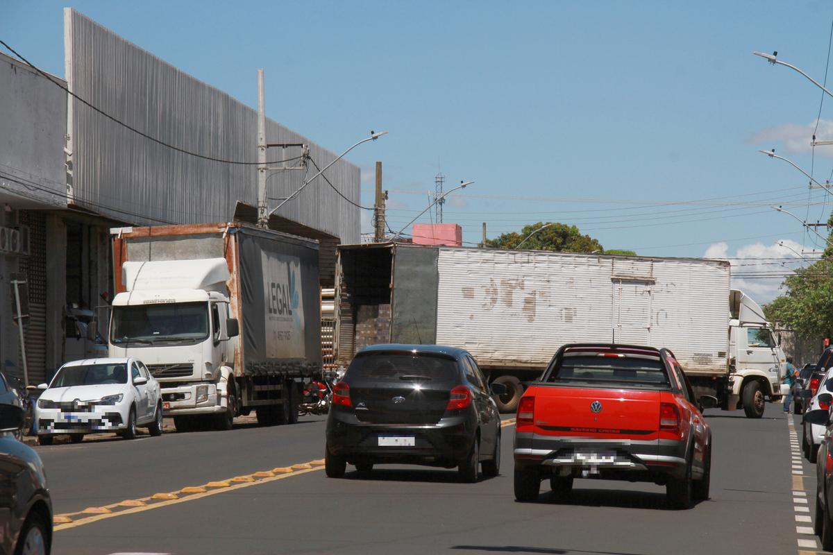 Trânsito de veículos pesados em Uberaba (Foto/Arquivo JM)