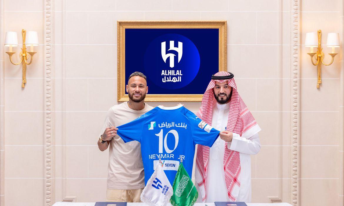 Neymar foi atraído pelo dinheiro dos árabes, que jorra como se fosse petróleo. (Foto/Reprodução Twitter/Al-Hilal Saudi Club)