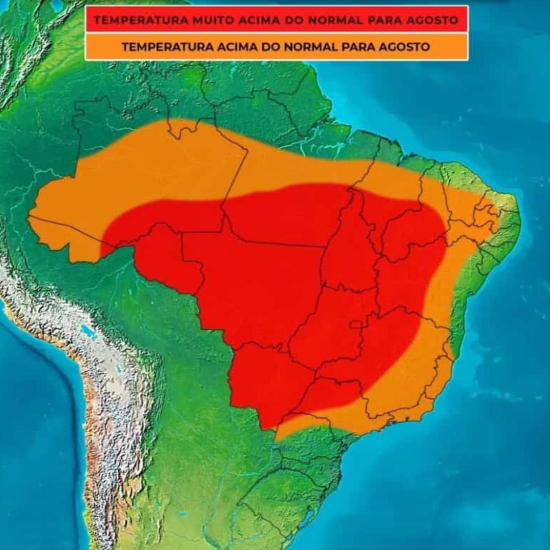 As temperaturas devem sofrer forte elevação a partir da quarta-feira (23), podendo chegar a máxima de 37ºC em Uberaba. (Foto/Gráfico)