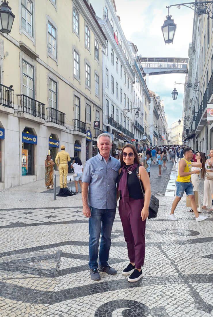 Genivaldo e Carol Massa curtindo temprada em Portugal (Foto/Divulgação)