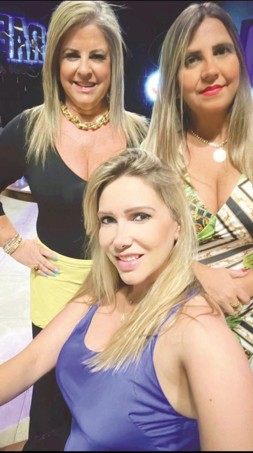 Claudinha com Eline Lopes e Fabiana Braga (Foto/Divulgação)