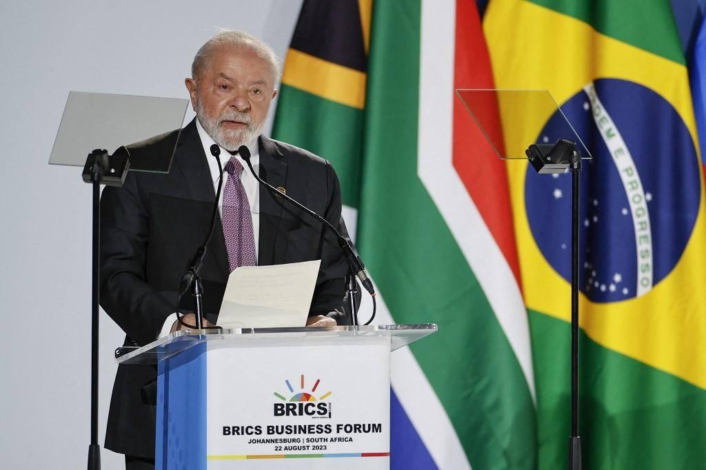 Lula deu a declaração durante a abertura do Fórum Empresarial do Brics, em Joanesburgo, na África do Sul (Foto/Gianluigi Guercia/AFP)