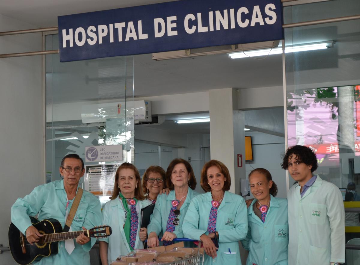 Voluntário no Hospital de Clínicas (Foto/Divulgação)