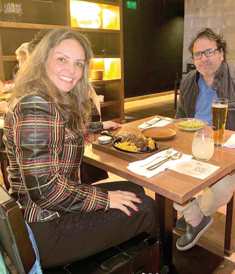 Esmê Nasser e Alfredo recentemente em terras argentinas (Foto/Divulgação)