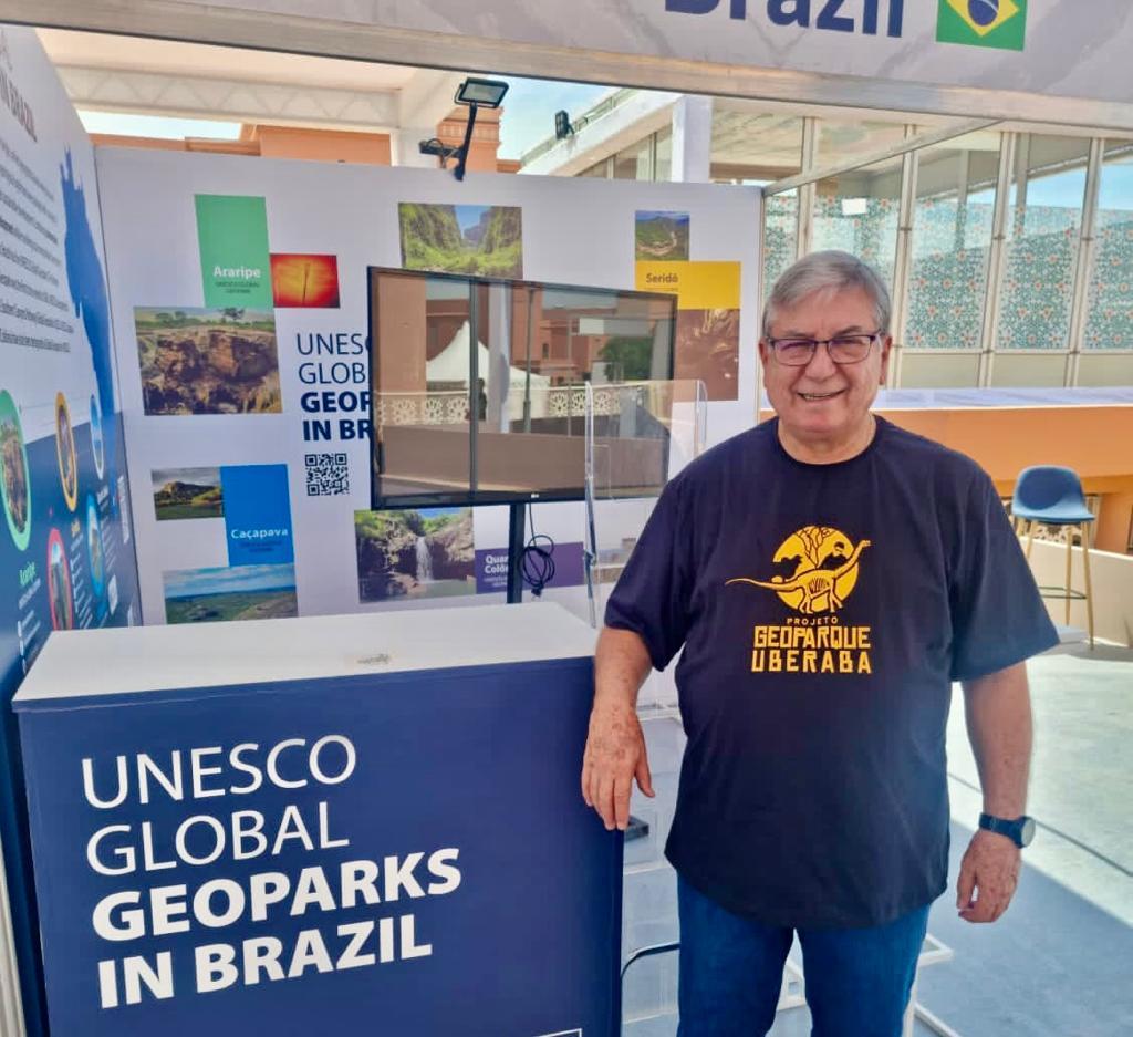 Secretário de Desenvolvimento Econômico, Rui Ramos, está no Marrocos, participando da conferência mundial da Unesco sobre geoparques, onde recebeu em primeira mão a confirmação de que o nosso Terra de Gigantes passou na primeira etapa de avaliação (Foto/Arquivo Pessoal)