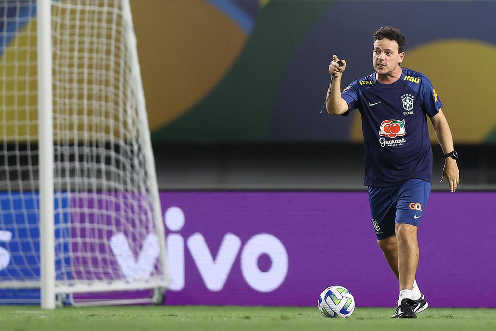 Brasil faz primeiro jogo sob novo comando de Fernando Diniz. (Foto/Vitor Silva/CBF)