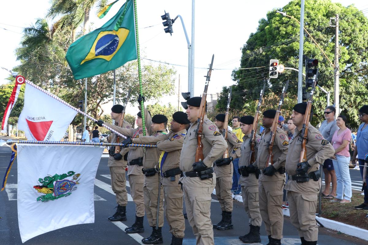 Desfile marcou mais uma vez a história de Uberaba, por sua garbosidade e elegância (Foto/Sérgio Teixeira/5ªRPM)