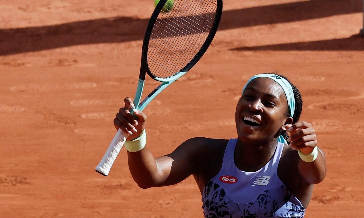 Coco Gauff (Foto) venceu com competência a belarussa Aryna Sabalenka (Foto/Reuters Benoit Tessier/Agência Brasil)