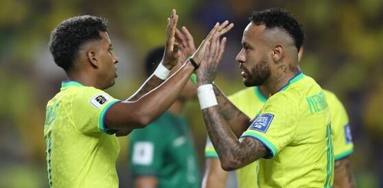 Neymar e Rodrygo brilharam contra Bolívia (Foto/Vitor Silva/CBF)