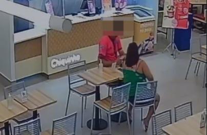 Ação foi gravada pelas câmeras de segurança (Foto/Reprodução)