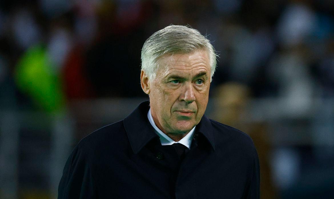 Ancelotti disse em tom irônico que no dia que saiu a lista, Vini Jr nem dormiu a noite de tanta preocupação (Foto/Susana Vera/Reuters)