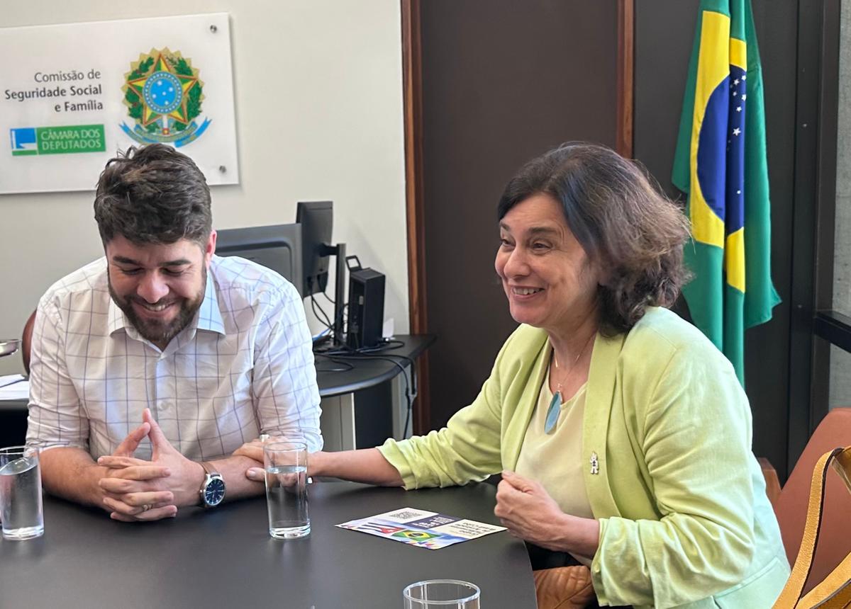 Deputado Federal Zé Vitor e Ministra Nísia Teixeira (Foto/ Reprodução)