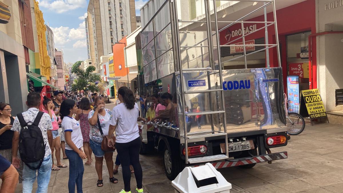 Codua distribuirá água no Calçadão da Arthur Machado no período do calor intenso (Foto/Divulgação)