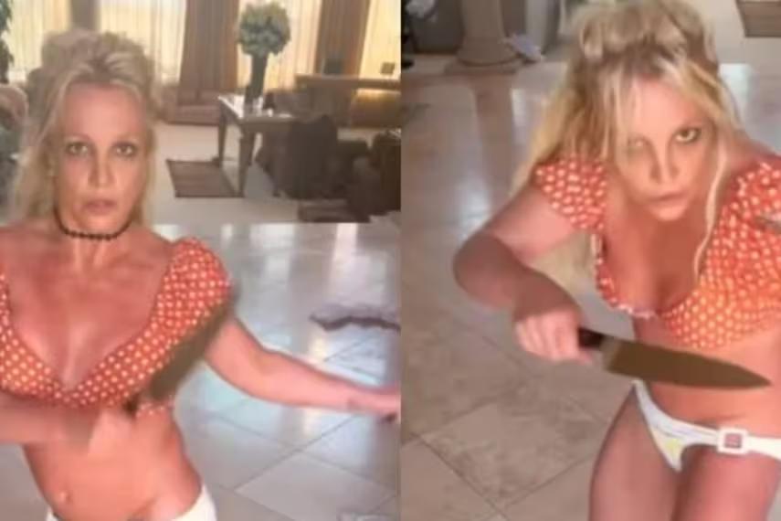 Vídeo bizarro de Britney Spears assustou até os fãs da cantora (Foto/Reprodução/Twitter)