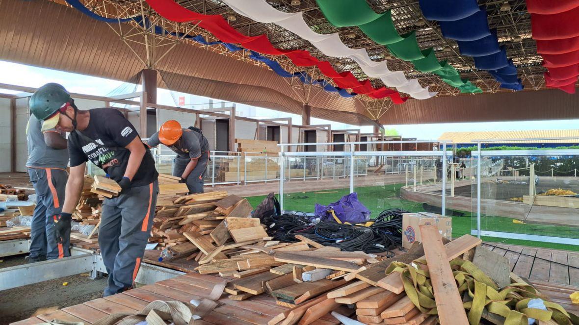 Neste fim de semana, acontece a montagem final de estandes e da Feira da Agricultura Familiar no Parque Fernando Costa (Foto/Divulgação)