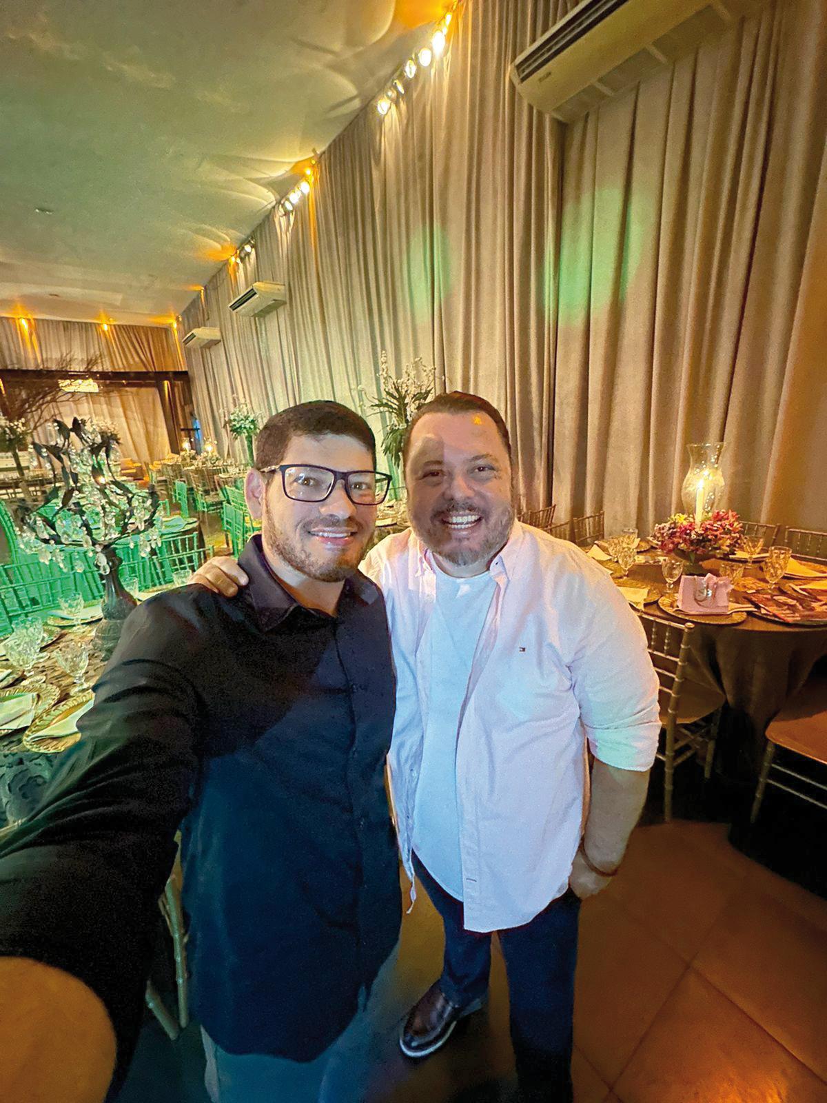 Geraldo Djalma e Mário Sérgio curtiram o último fim de semana no palaciano Grande Hotel do Barreiro em Araxá, na companhia de outros amigos (Foto/Divulgação)