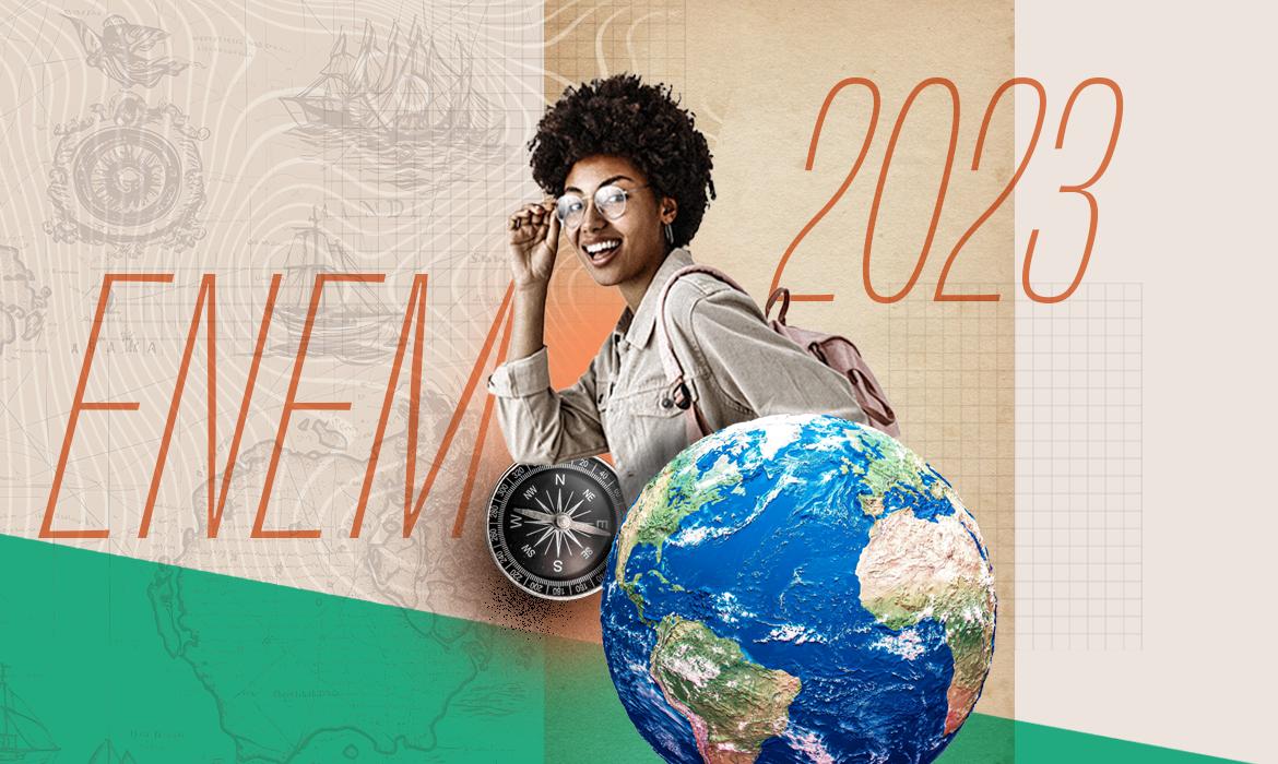 Enem 2023 acontece nos dias 5 e 12 de novembro (Arte/Agência Brasil)