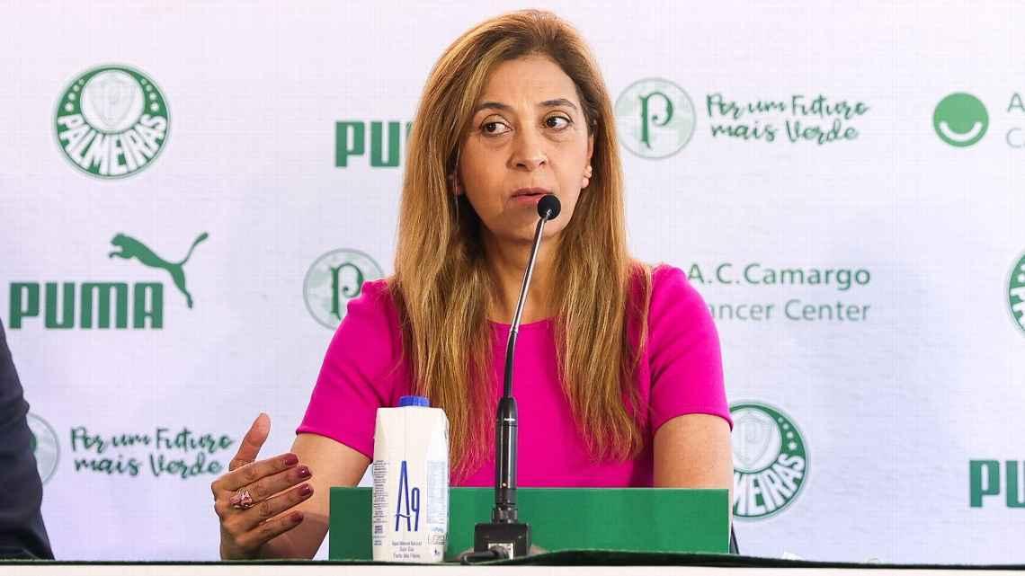 Presidenta Leila Pereira está deixando de ser unanimidade no Palmeiras. (Foto/Fábio Menotti/Palmeiras)