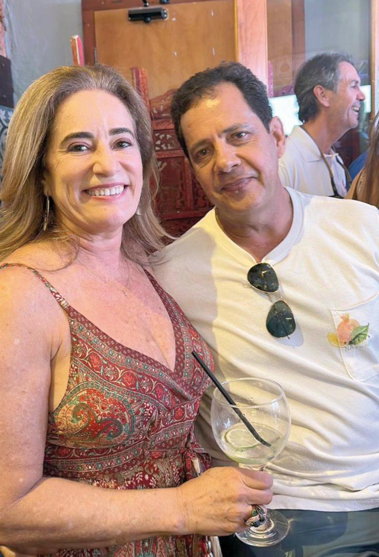 Sara Mattar e Carlos Augusto Tormin também foram contribuir e festejar o sucesso da SD80 (Foto/Reprodução)