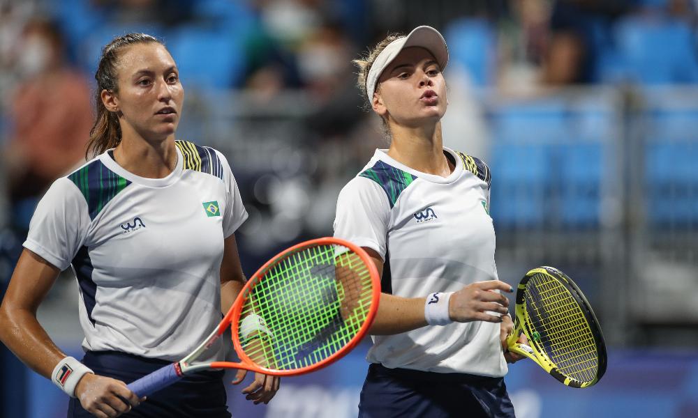 Laura Pigossi e Luisa Stefani conquistaram também vaga nos Jogos Olímpicos de Paris-2024 na dupla feminina (Foto/Gaspar Nóbrega – COB)