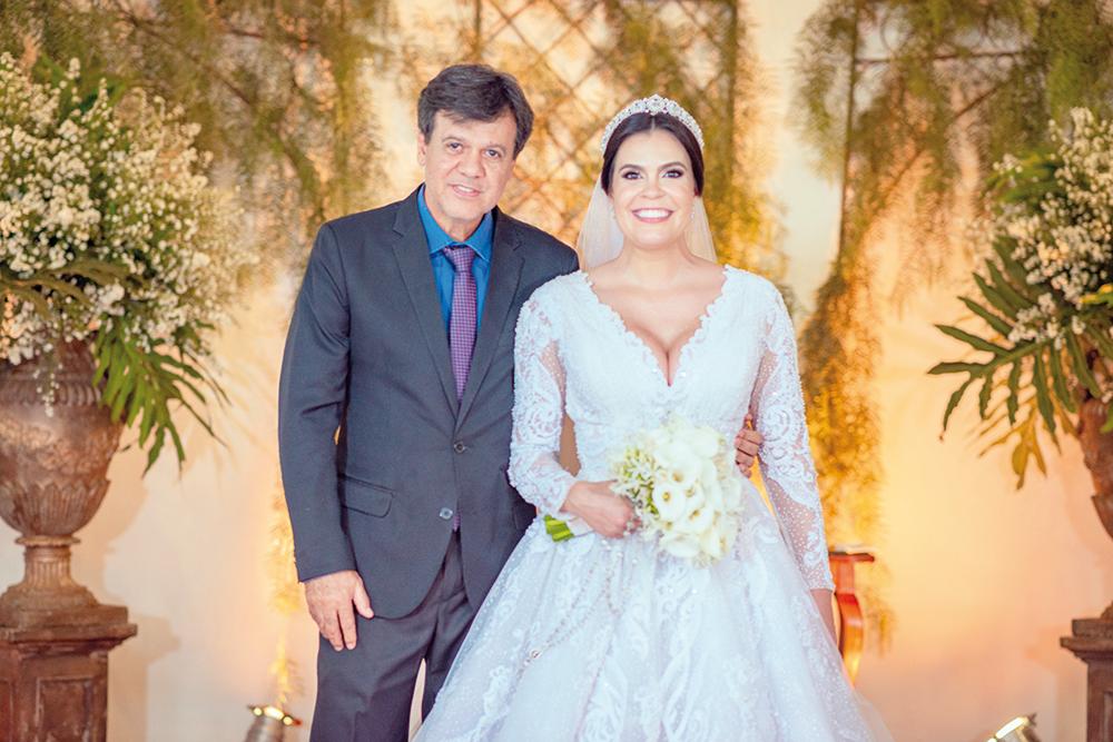 Sérgio Luiz da&nbsp;Costa com a filha Rafaela (Foto/Bruno Rabelo)