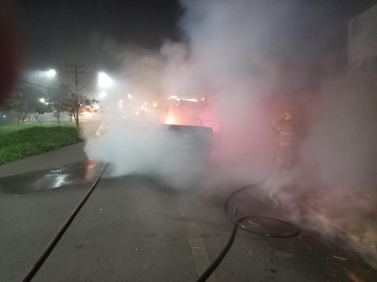 Incêndio no bairro Pontal não deixou feridos (Foto/Divulgação)