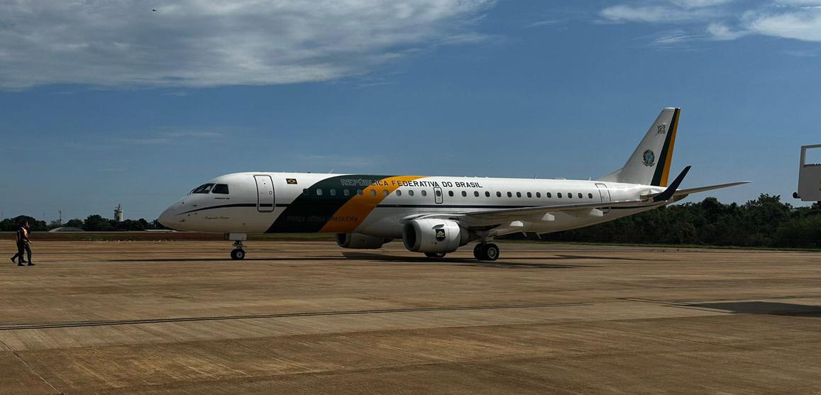 Avião com brasileiros repatriados da Cisjordânia (Foto/GOV.br)