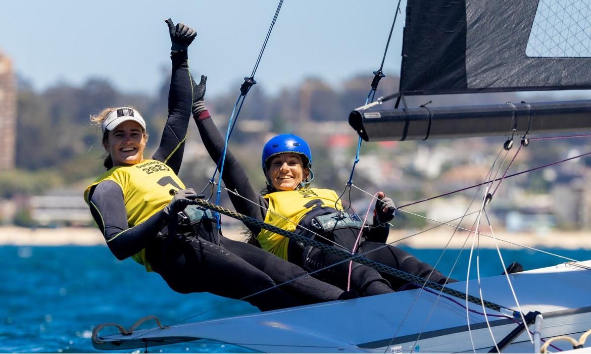 Martine Grael e Kahena Kunze garantem bicampeonato na classe 49er Fx ((Foto Miriam Jeske – COB))