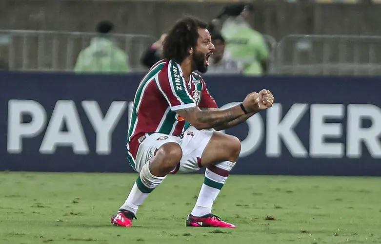 Marcelo - "Tinha uma dívida com o Fluminense, porque é o clube que me criou. É difícil falar, porque é uma alegria dupla” (Foto/ FFC/Net Flu)