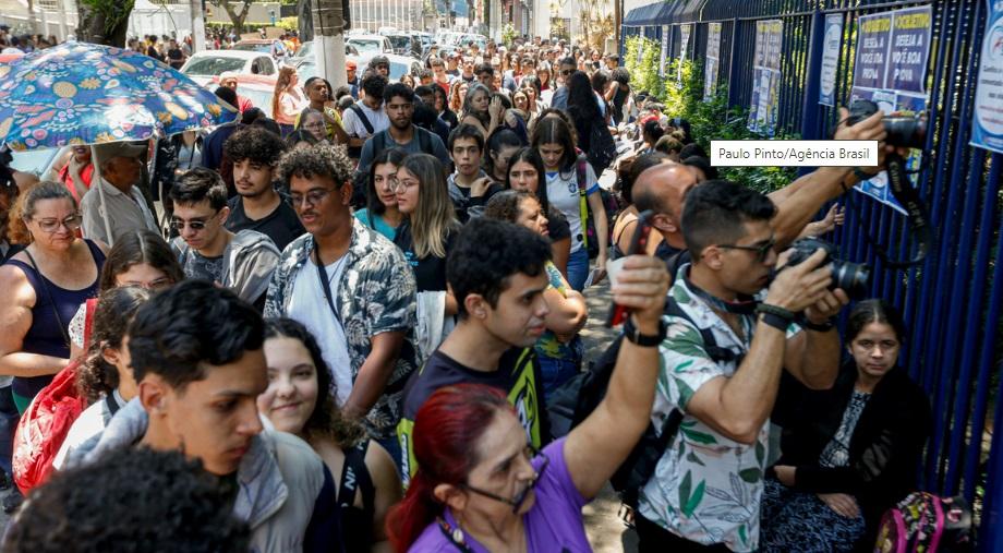 Em relação ao ano de 2022 a taxa de ausência se manteve estável (Foto: Paulo Pinho/Agência Brasil)