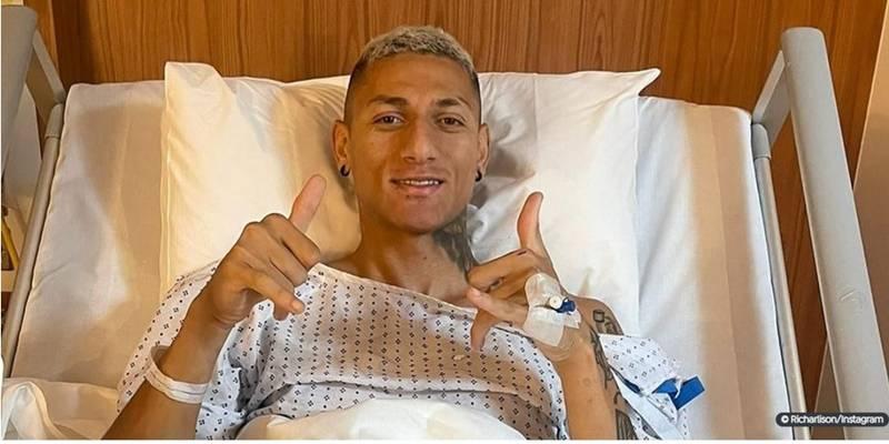 "Agora vou para casa descansar um pouco e já iniciar o processo de recuperação”, disse Richarlison. (Foto/Instagram do jogador)