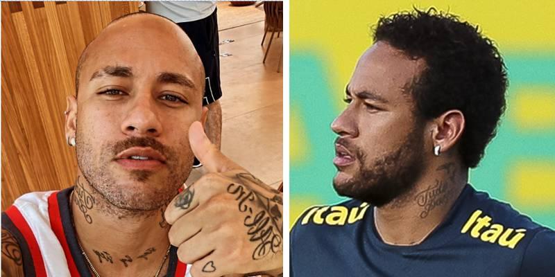 "New look, domingou", escreveu Neymar em seu perfil no Instagram (Foto/Instagram)