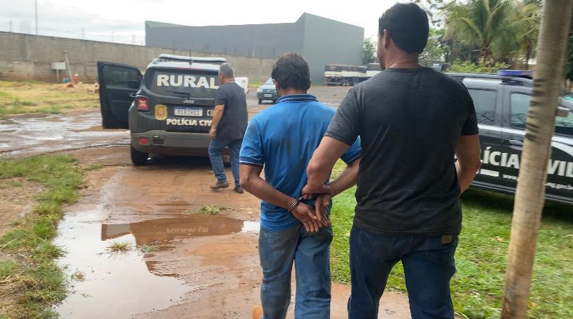 O homem foi preso e encaminhado para a penitenciária de Uberaba pela suspeita de Associação Criminosa e Crime Ambiental. (Foto/Divulgação)