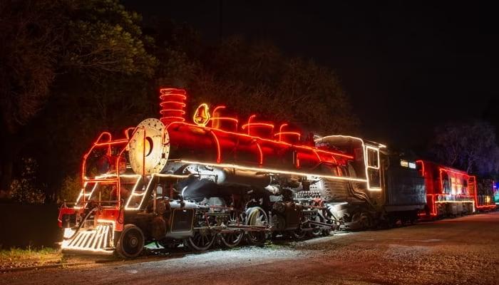 A locomotiva natalina passará por 20 cidades paulistas em dezembro (Foto/Divulgação)