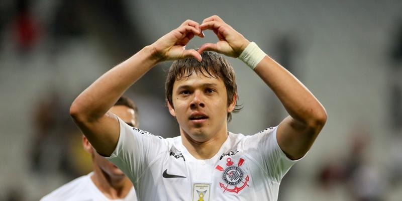 Angel Romero foi o herói do jogo de ontem marcando dois gols para o Corinthians. (Foto/Rodrigo Coca/Corinthians)